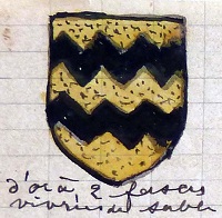 Blason des Cléret, Seigneurs de la Rigaudière Bouresse Poitou-Charentes (2)