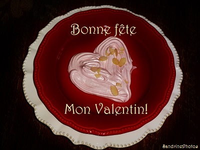 Bonne fête mon Valentin, coeur de meringue, gâteau, cookies, boulangerie-pâtisserie, Bouresse, Poitou-Charentes