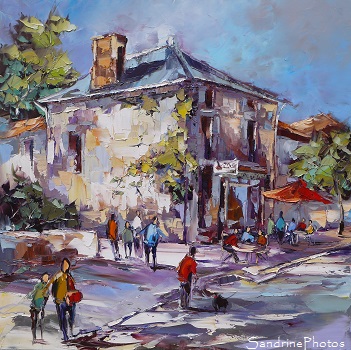 Bouresse, Fête du village 26-06-2016, 2ème édition Concours des peintres dans la rue, peinture, 86, Poitou, Région Nouvelle-Aquitaine (1)