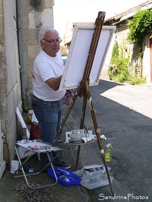 Bouresse, Fête du village 26 -06-2016, Concours des peintres dans la rue, Poitou, 86, Région Nouvelle-Aquitaine(30)