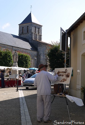 Bouresse, Fête du village 26 -06-2016, Concours des peintres dans la rue, Poitou, 86, Région Nouvelle-Aquitaine(32)