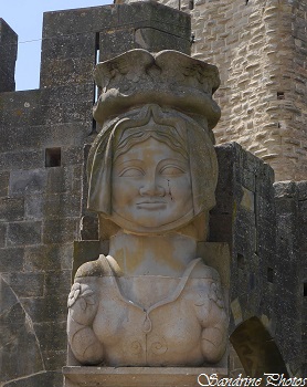 Château de Carcassonne, Carcassonne Castle, Fortress, Legende de Dame Carcas, Legend of Lady Carcas, Aude, Paysages et patrimoine de France (1)