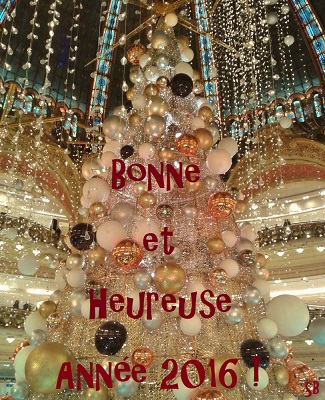 Décorations de Noël Galeries Lafayette Paris - Noël 2015, Bonne et heureuse année 2016, SandrinePhotos