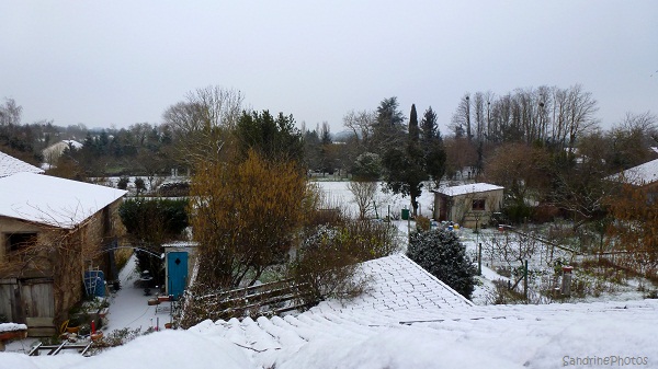 Neige, Journée de neige dans le Poitou, Hiver, Winter time, a snowing day in Bouresse, 18 janvier 2013