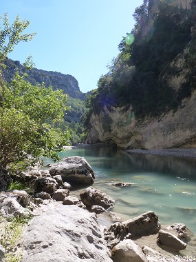 Randonnnée sur le Sentier Martel dans les gorges du Verdon, Le Point Sublime, Alpes de Haute Provence, Provence, 01 aot 2013 (18)