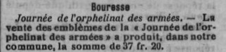 Vente des emblèmes juillet 1915 Grande Guerre - Bouresse commune du Poitou - La Semain, presse régionale (2)
